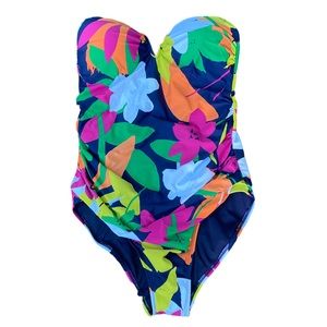 Anne Cole One Piece FLORAL Swimsuit